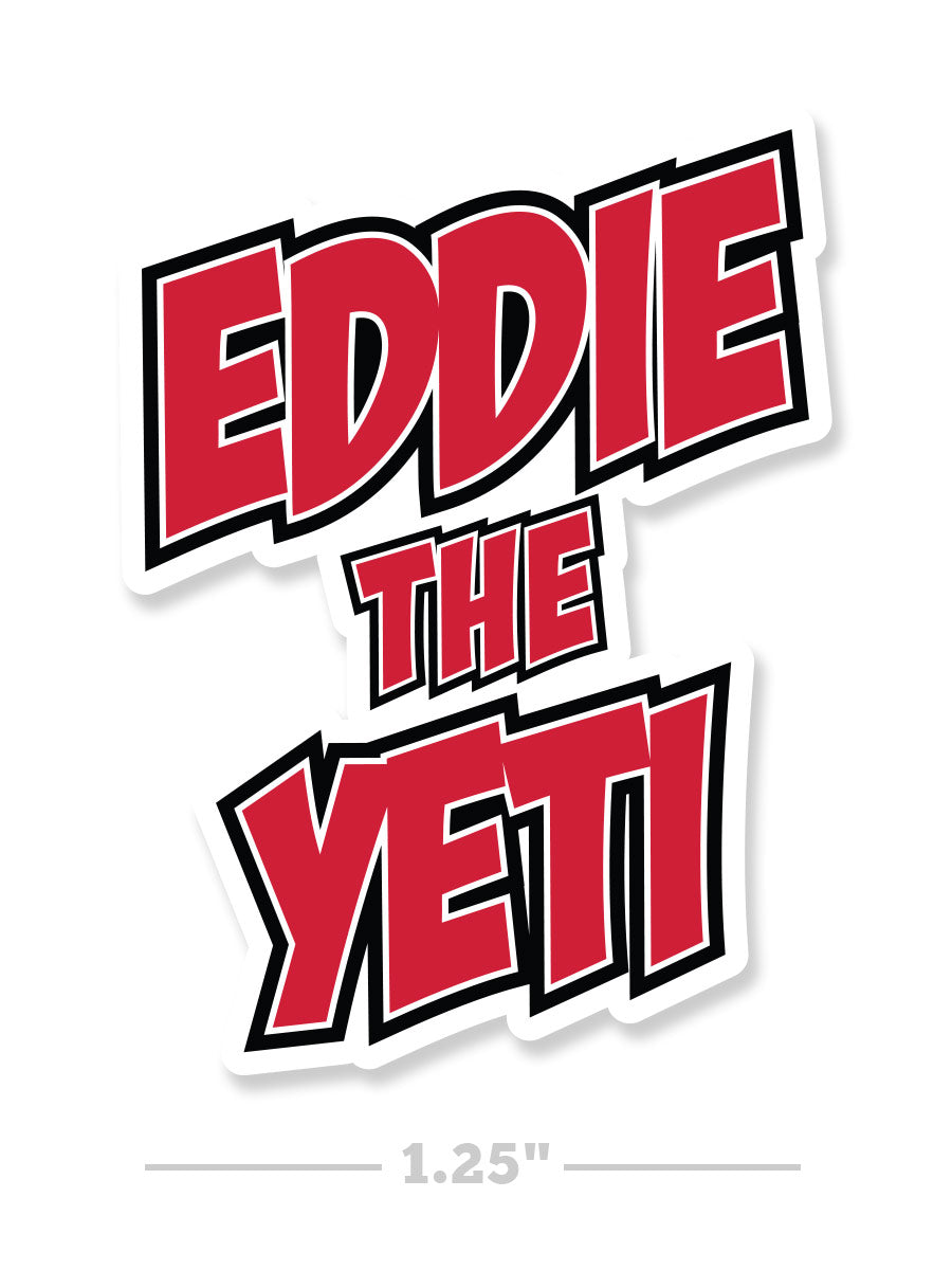 Eddie the Yeti Helmet Sticker